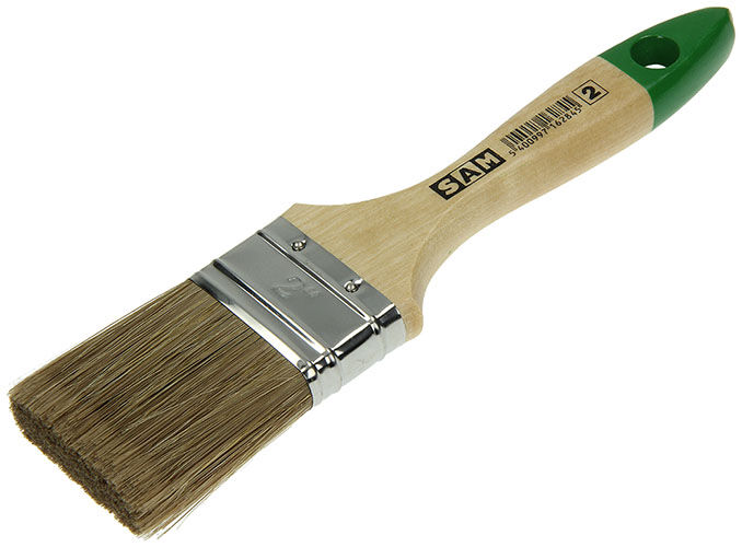 SAM - Kwast Plat S159 2" - Bruin / Groen - 23x5.5x2 cm - 23 cm SAM - Kwast Plat S159 2" - Bruin / Groen - 23x5.5x2 cm - 23 cm