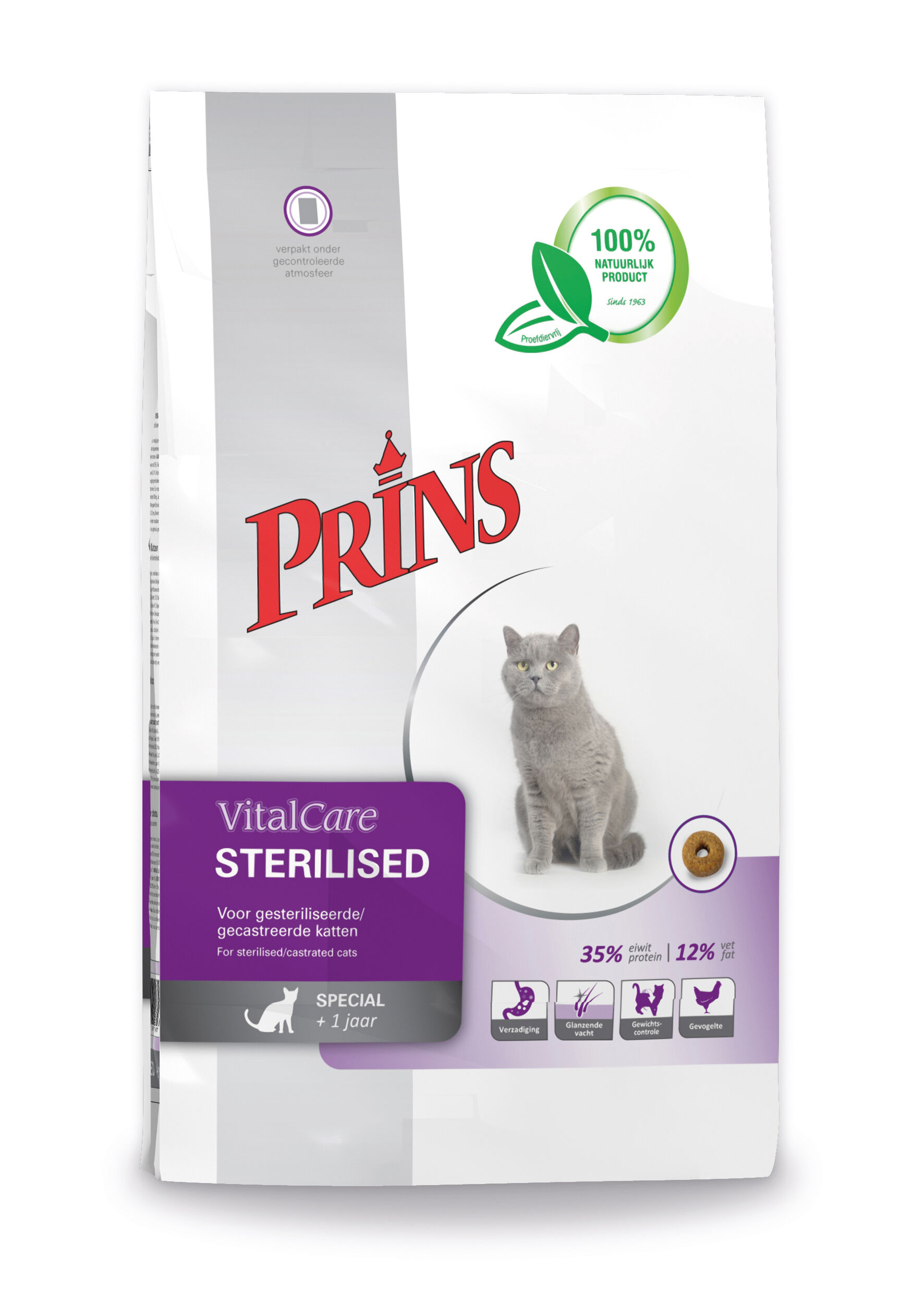 Prins Vital Care Sterilised - Kattenvoer - Kip - 1,5 kg