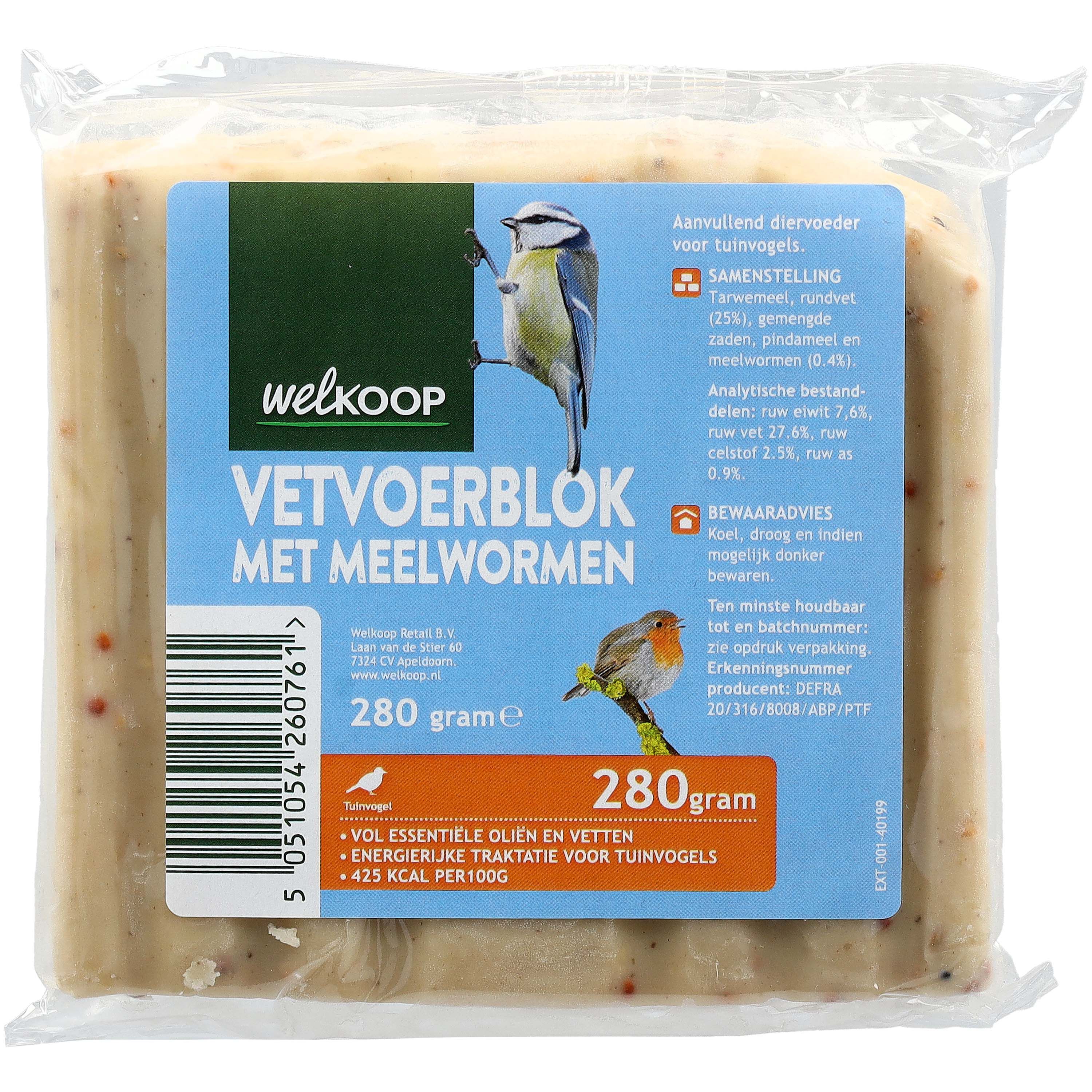 Welkoop - Vetblok - Tuinvogelvoer - Meelwormen Welkoop - Vetblok - Tuinvogelvoer - Meelwormen