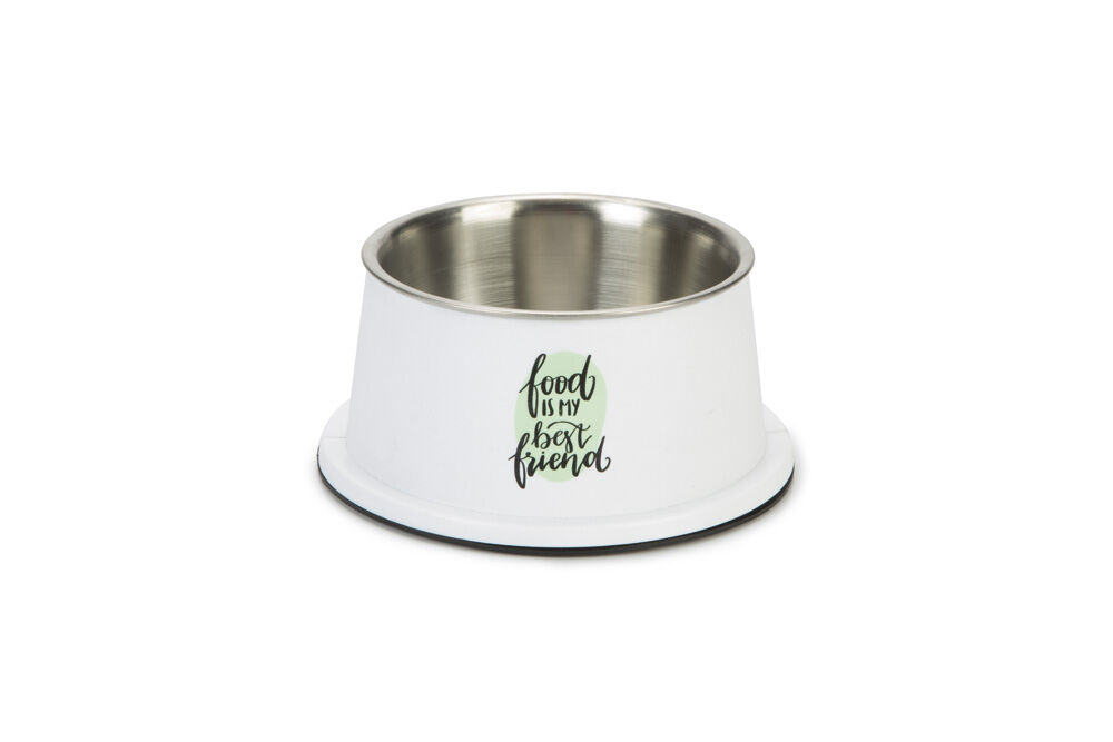 Beeztees Best Friends - Voerbak - Wit - 16 cm