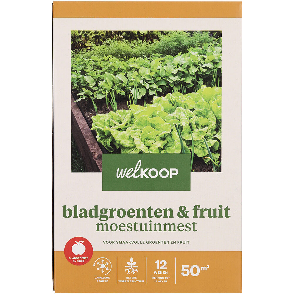 Welkoop - Bladgroenten en Fruit Moestuinmest - 50 m² - 2 kg