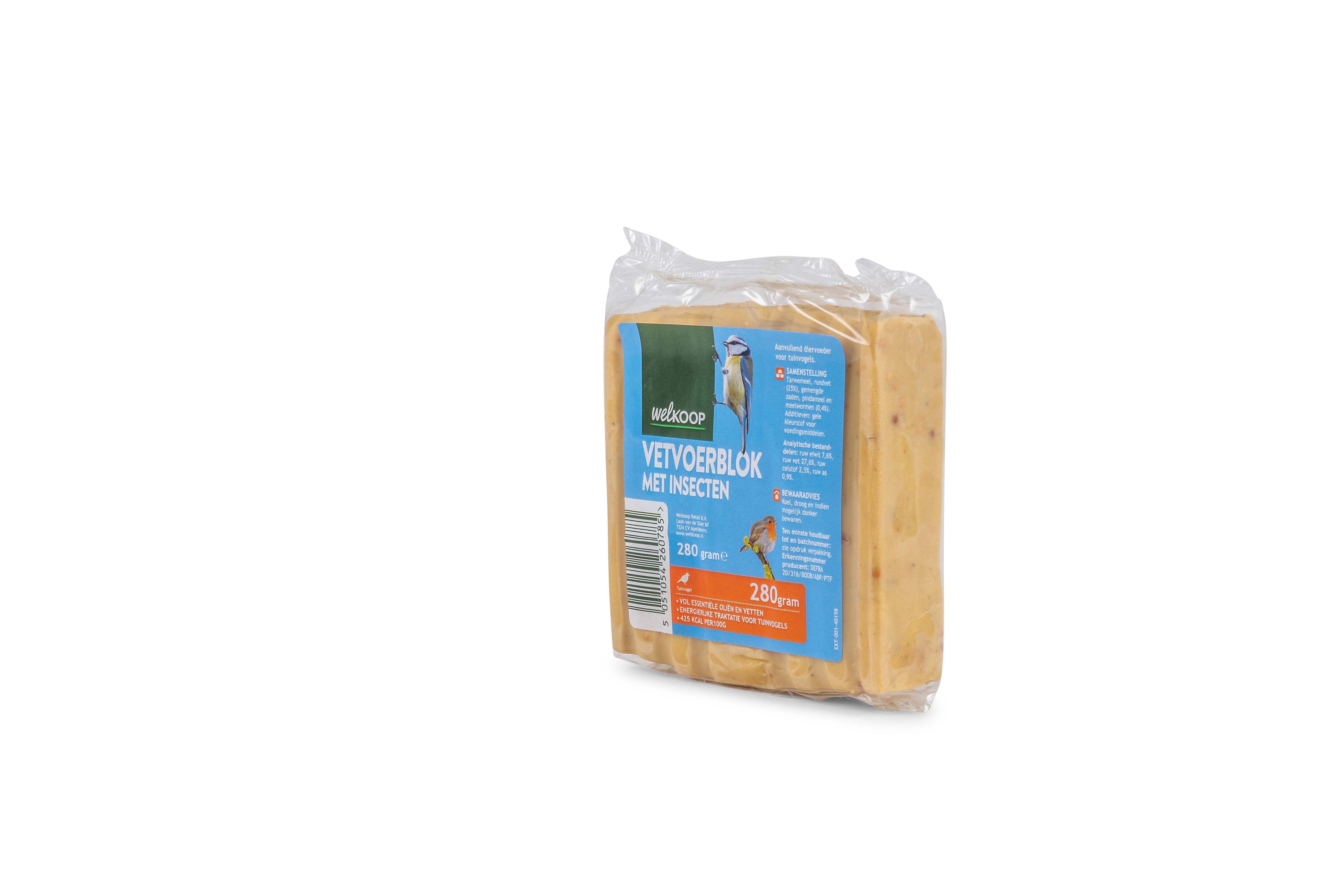 Welkoop - Vetblok - Tuinvogelvoer - insecten Welkoop - Vetblok - Tuinvogelvoer - insecten