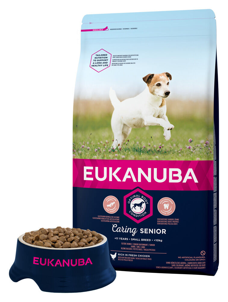Eukanuba Caring Senior Small Breed - Hondenvoer - Kip - 3 kg