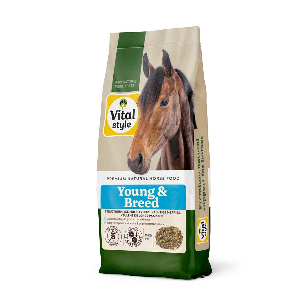 VITALstyle Young & Breed Muesli - Paardenvoer - 15 - Zak