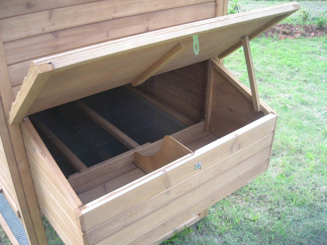 Holland - Kippenhok met ren - 155.00 cm - Bruin - 250.00 cm - 102.00 cm