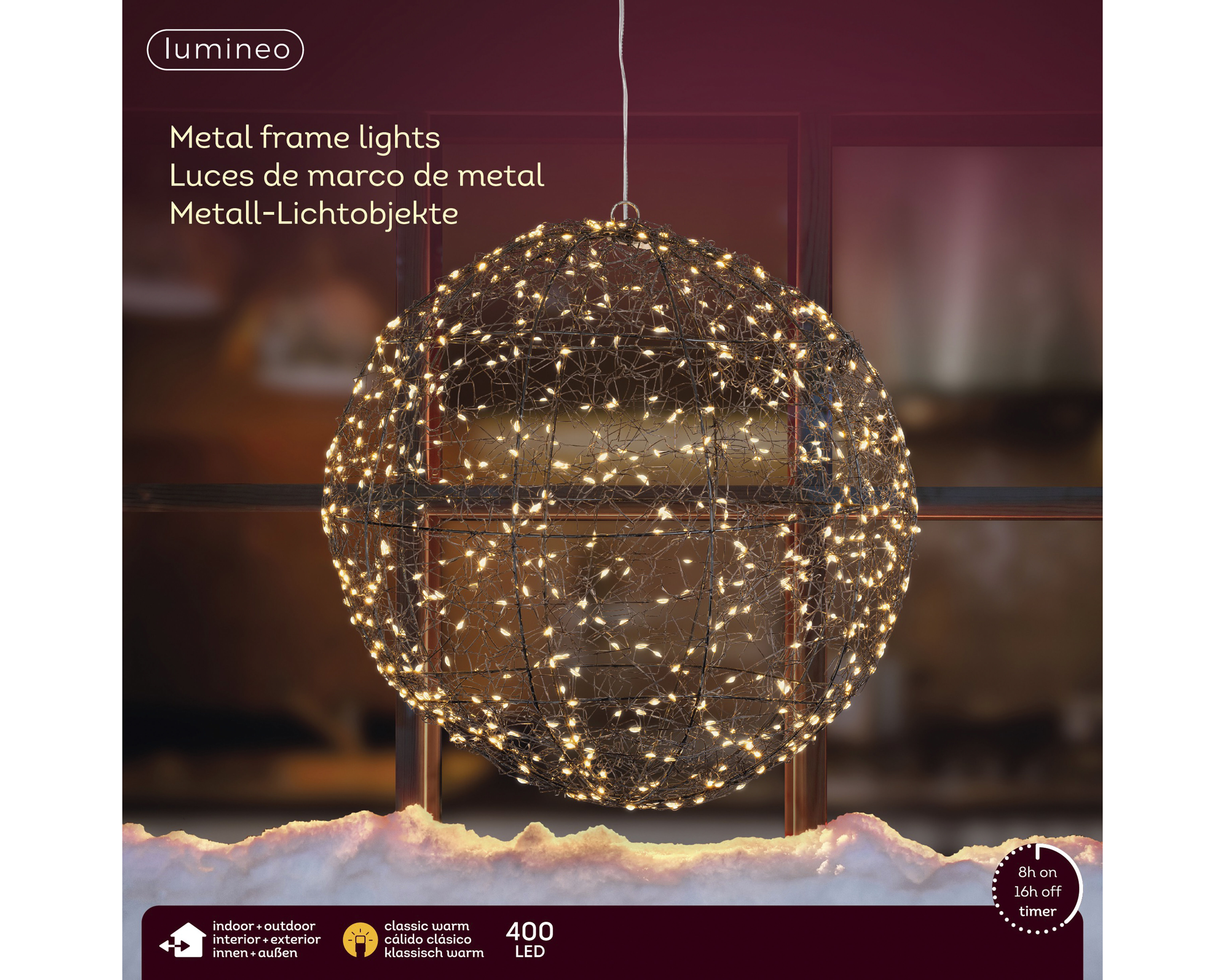 Lumineo Bolvormig - Hanglamp - 400 - 28 cm