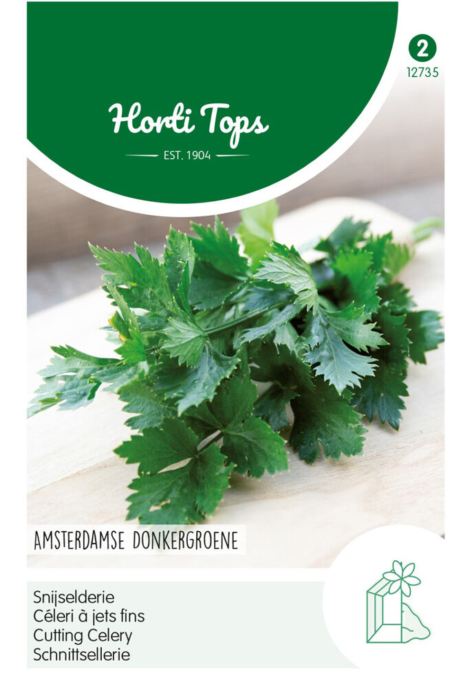 Hortitops Snijselderij Apium graveolens var. secalinum Amsterdamse Donkergroene - Groentezaden Hortitops Snijselderij Apium graveolens var. secalinum Amsterdamse Donkergroene - Groentezaden
