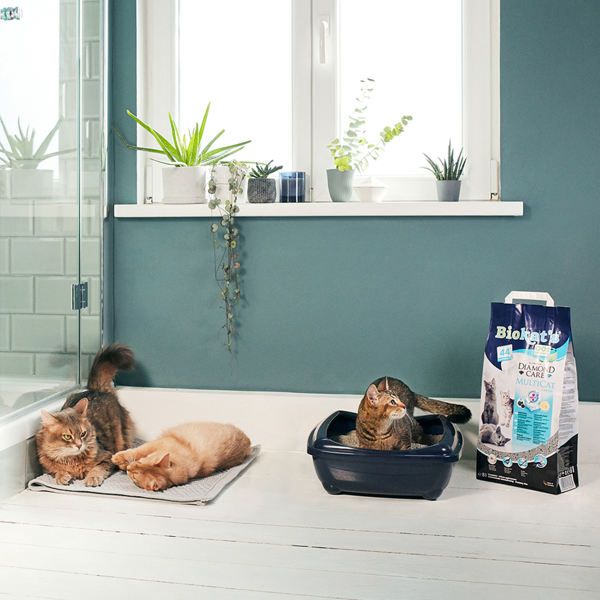 Biokat's Diamond Care MultiCat - Kattenbakvulling - Cotton Blossom - Fijn - 8 L