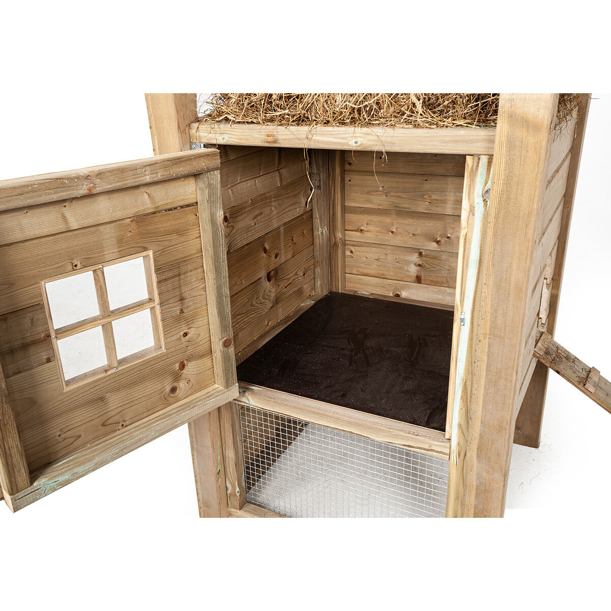 Glorenza Hooiberg Evie - Konijnenhok - Bruin - 190x340x110 cm