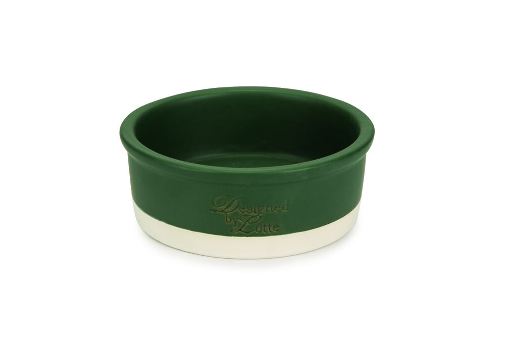 Beeztees Keramiek Joa - Voer en drinkbak - Groen - 16 cm Beeztees Keramiek Joa - Voer en drinkbak - Groen - 16 cm