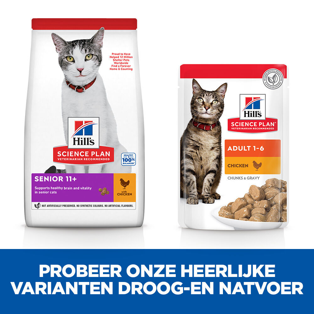 Hill's Science Plan Senior - Kattenvoer - Kip - 3 kg
