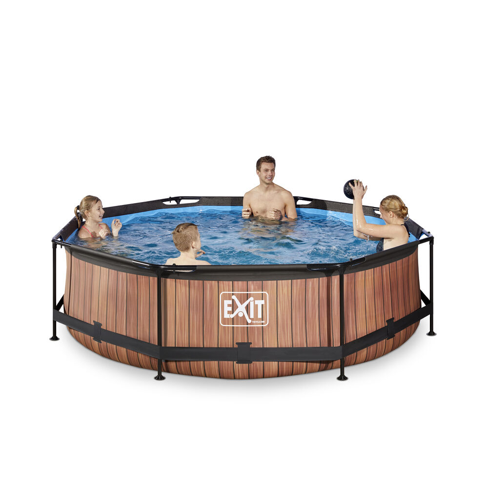 Exit Timber Rond - Zwembaden - Timber - 26x300300x76 cm - 300 cm