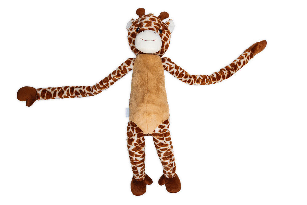 Beeztees Jungle Giraf - Knuffel - Hondenspeelgoed - Bruin - 20.5x27x85 cm