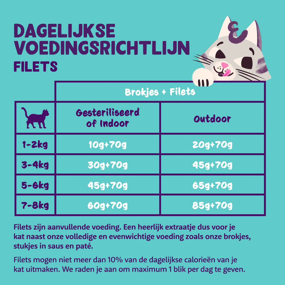 Edgard & Cooper Filets - Kattenvoer - Tonijn - 70 gram