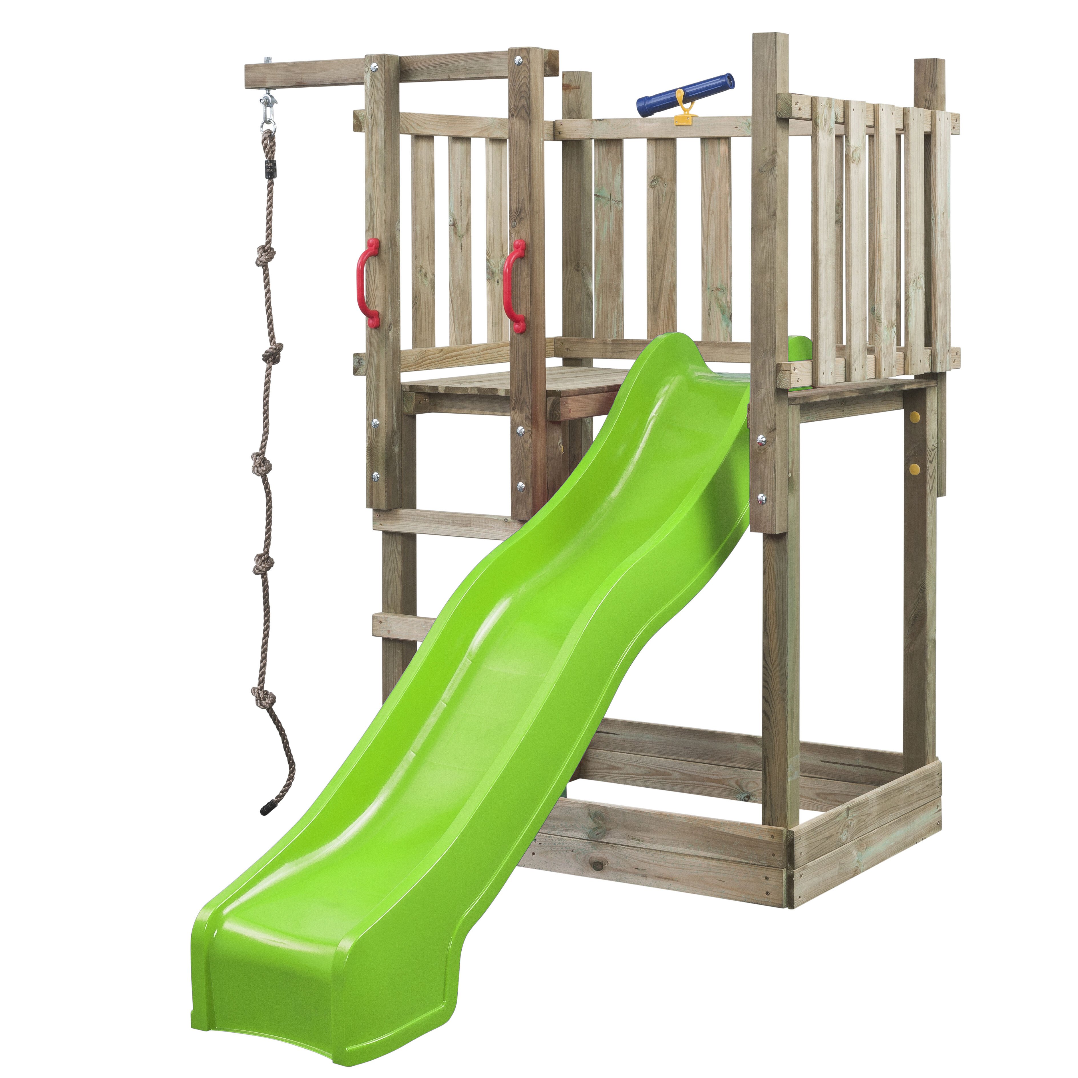 Swing King Mario - Speeltoren - Appelgroen - Hout Swing King Mario - Speeltoren - Appelgroen - Hout