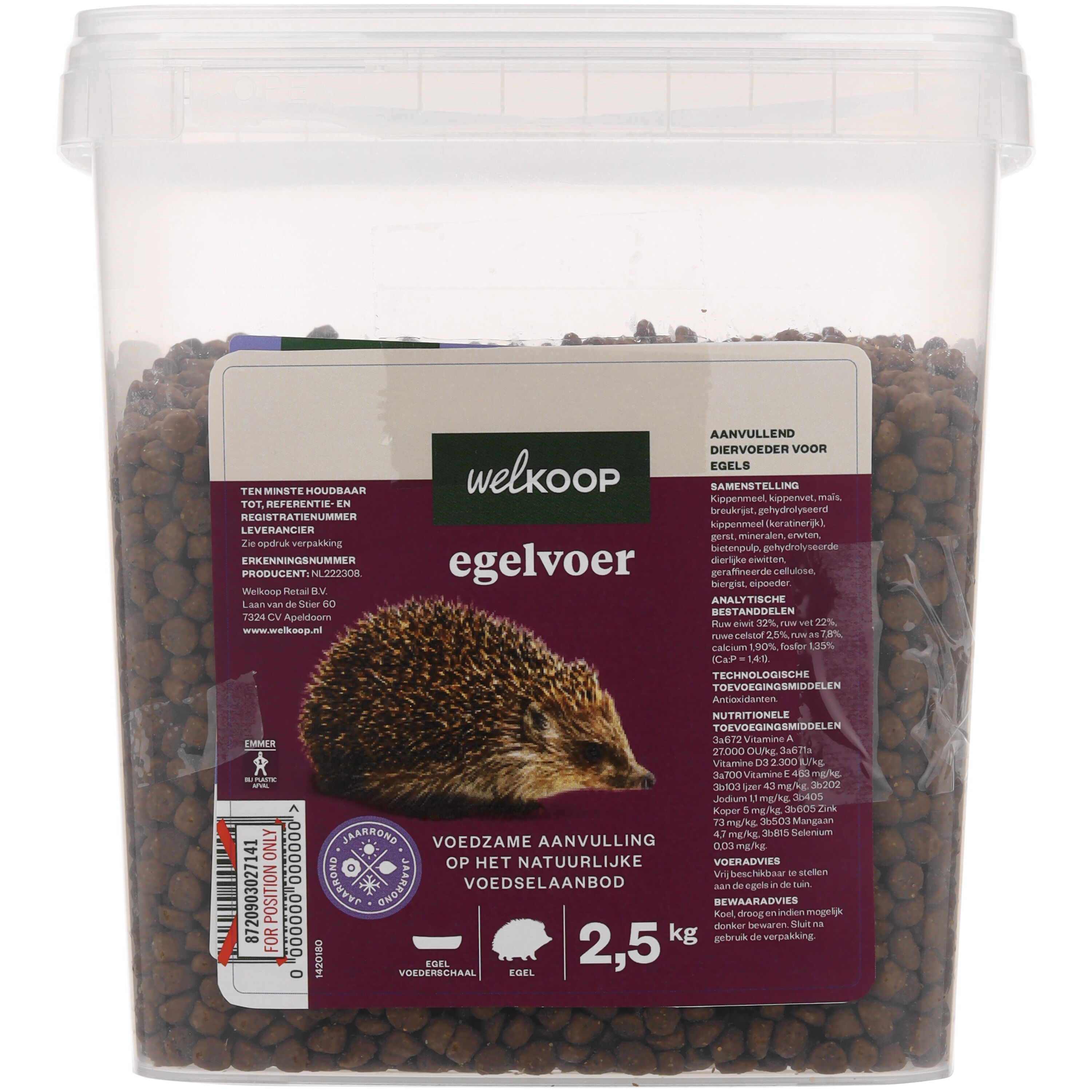 Welkoop - Egelvoer - 21.00 cm - 2.50 - 20.00 cm - 20.00 cm