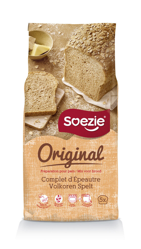 Soezie Original Volkoren speltbrood - Broodmeel Soezie Original Volkoren speltbrood - Broodmeel