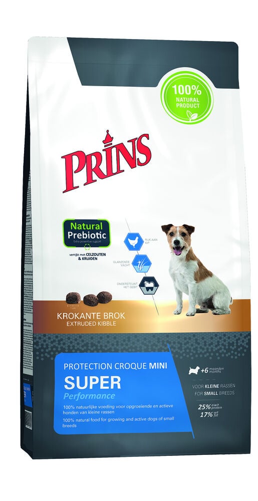 Prins Petfoods Protection Croque Mini Super Performance - Hondenvoer - 10.00 - kip