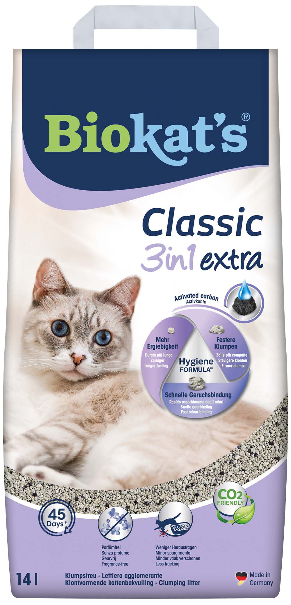 Biokat's Classic 3in1 Extra - Kattenbakvulling Biokat's Classic 3in1 Extra - Kattenbakvulling