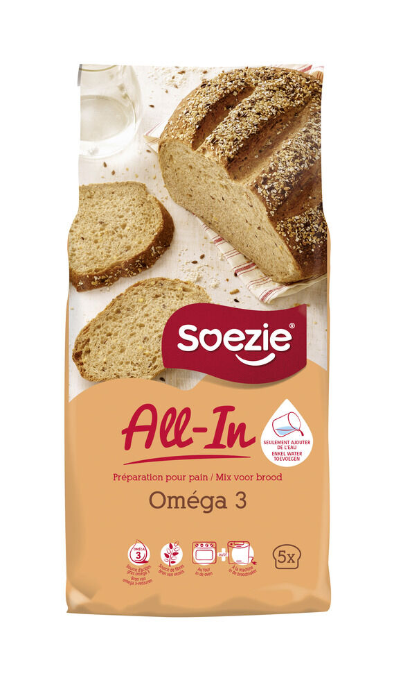 Soezie All-in-mix Omega 3 brood - Broodmeel - 2.5