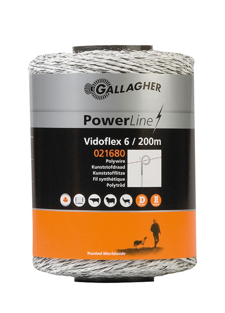 Gallagher - Vidoflex 6 - 16 cm - 200 - Wit - 10 cm - 20000 cm Gallagher - Vidoflex 6 - 16 cm - 200 - Wit - 10 cm - 20000 cm
