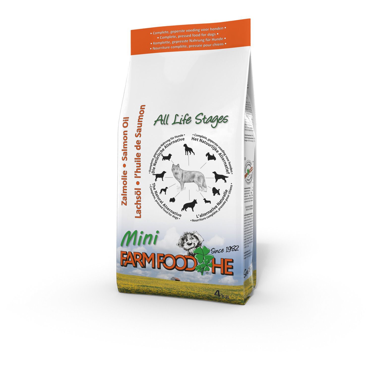 Farm Food HE Zalmolie Mini - Hondenvoer - 4.00 - Zalm