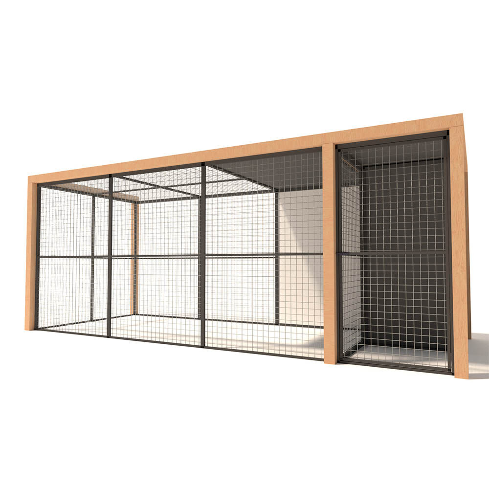 Glorenza Noor - Kattenren - Antraciet - 187x190x475 cm Glorenza Noor - Kattenren - Antraciet - 187x190x475 cm