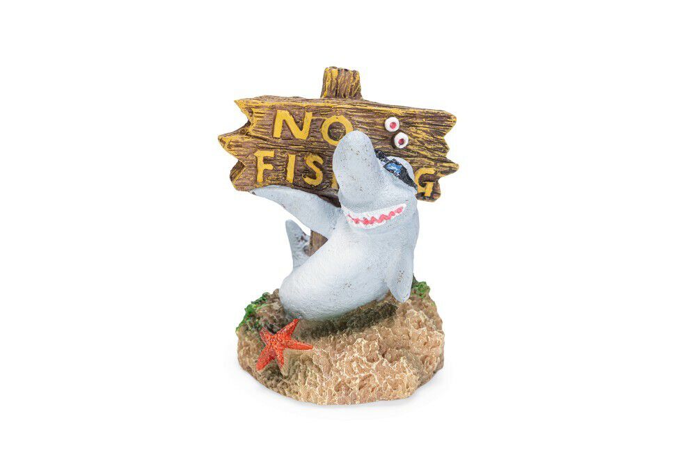 Beeztees No Fishing Haai - Aquarium Ornament