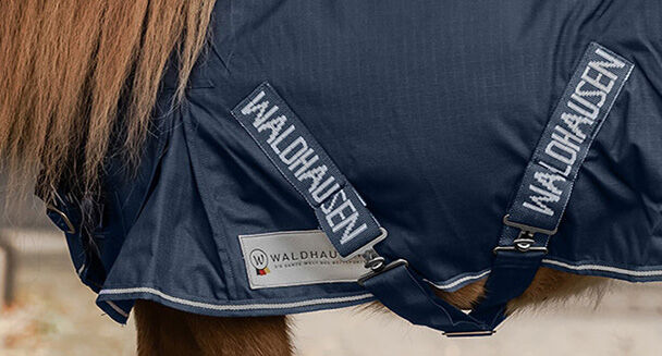 Waldhausen Shet - Regendeken - Paardendeken - 1.00 cm - Blauw - 1.00 cm - 70-120 - 1.00 cm