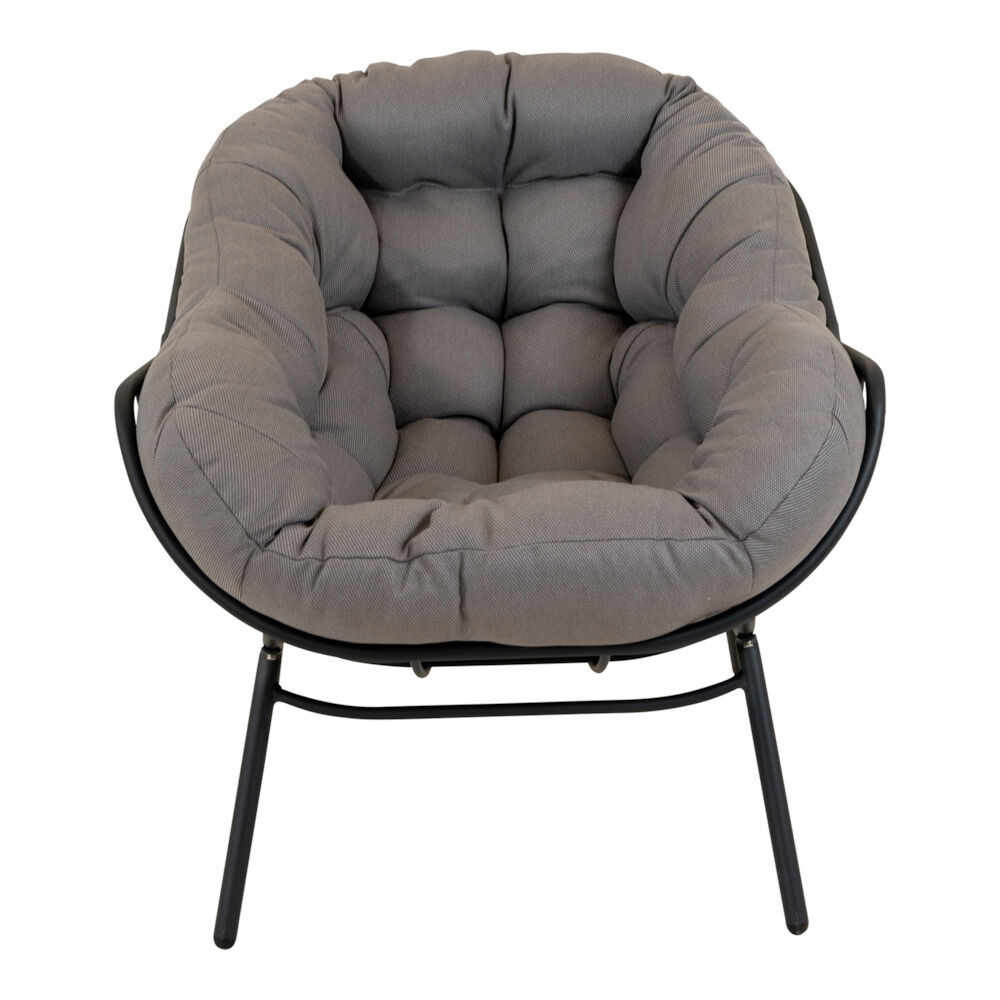 Lesli Living Cozy - Relaxstoel - 1.00 cm - Grijs - 101.00 cm - 87.00 cm