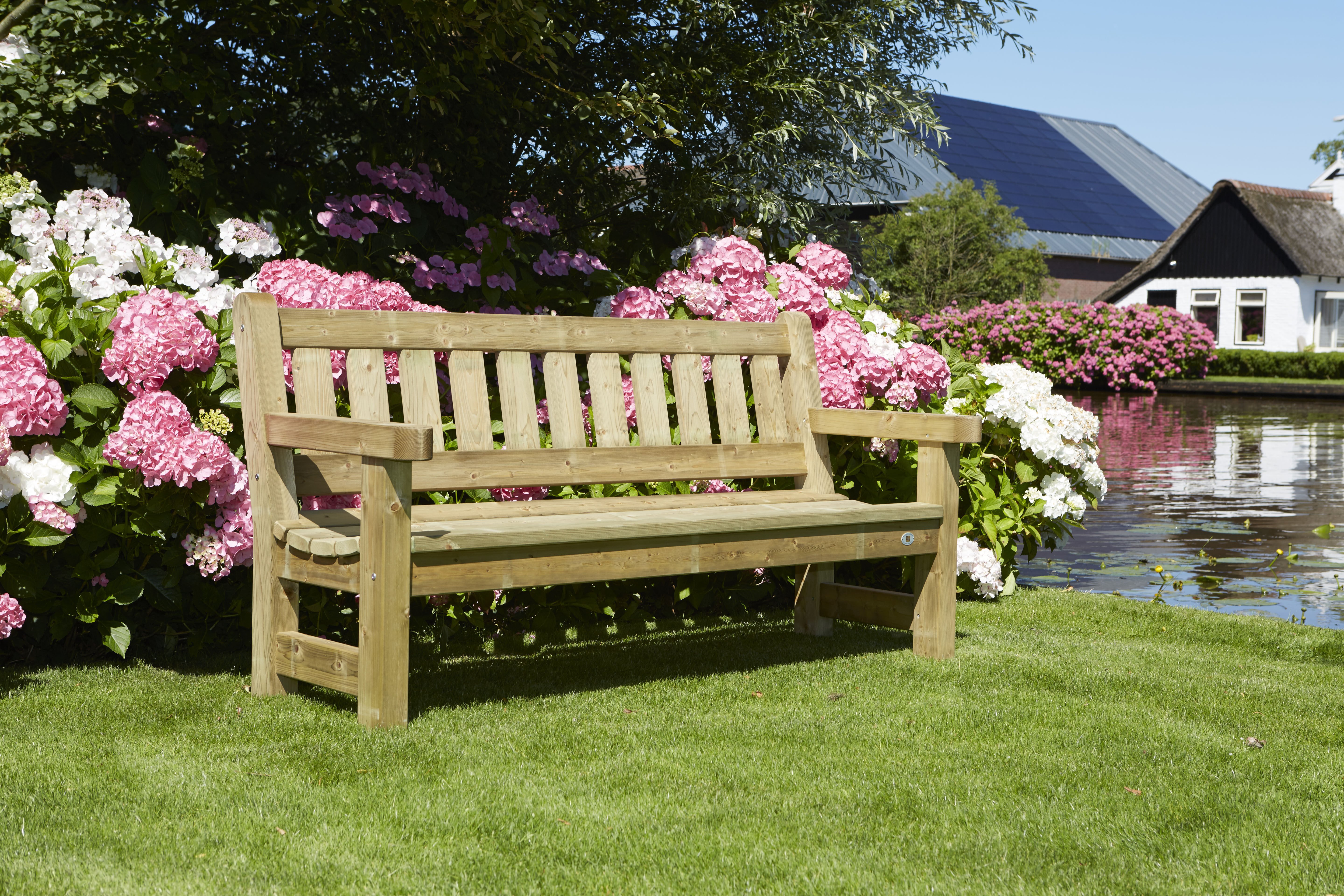 Talen Buitenmeubelen Parkbank Zeist - Bruin - 94x65x180 cm