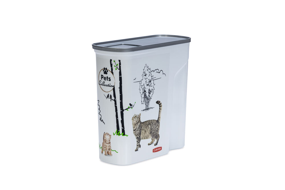 Curver Kat - Voercontainer - 6 l - Wit - 24x28x2 cm Curver Kat - Voercontainer - 6 l - Wit - 24x28x2 cm