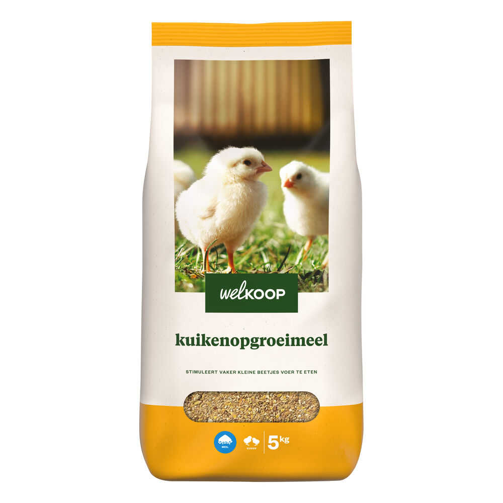Welkoop Opgroeimeel - Kuikenvoer - 5 kg Welkoop Opgroeimeel - Kuikenvoer - 5 kg