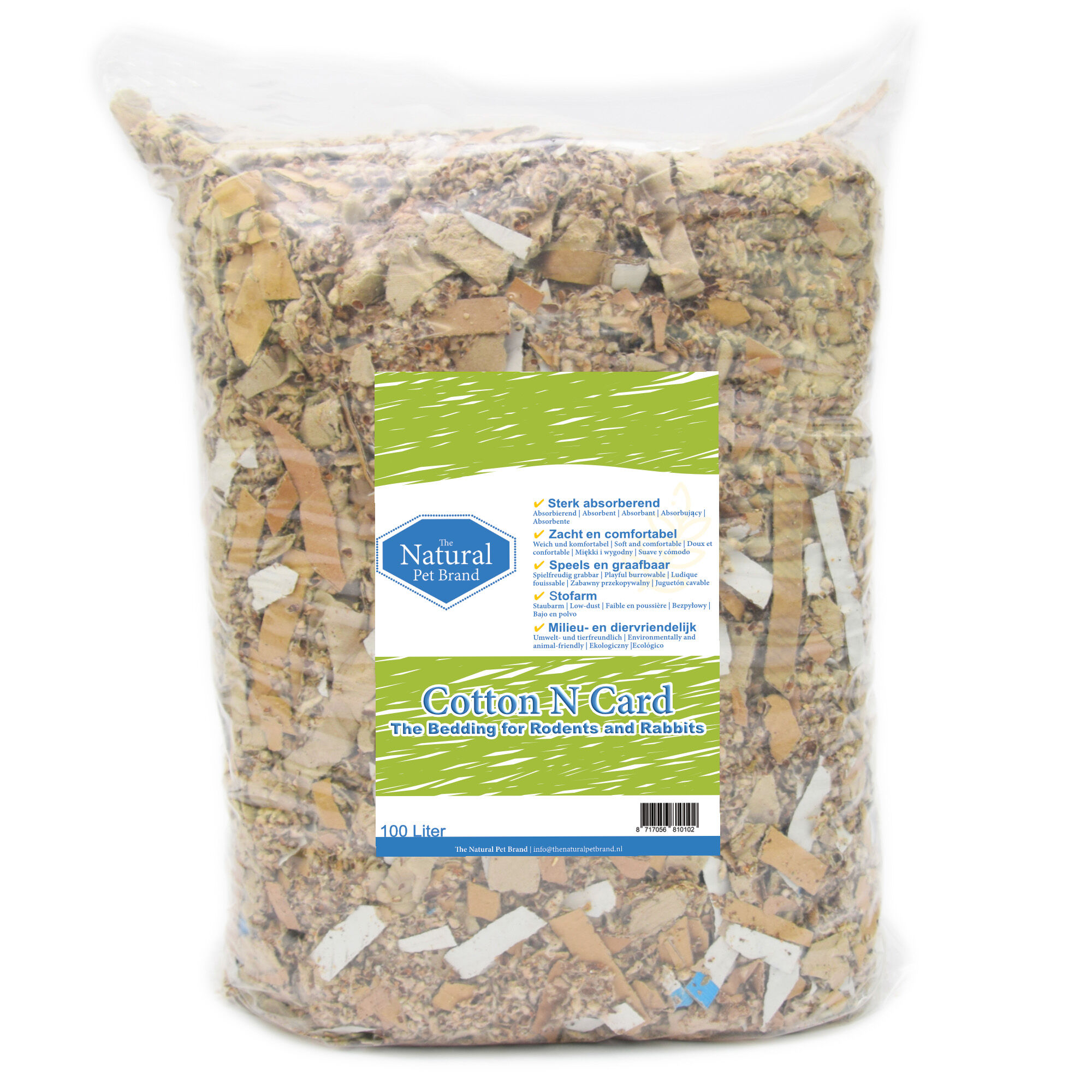The Natural Pet Brand Cotton N Card - Bodembedekking The Natural Pet Brand Cotton N Card - Bodembedekking