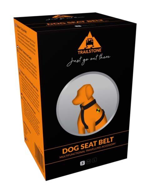 Trailstone Hond - Autogordel - 1.00 cm - zwart - 1.00 cm - S - 1.00 cm