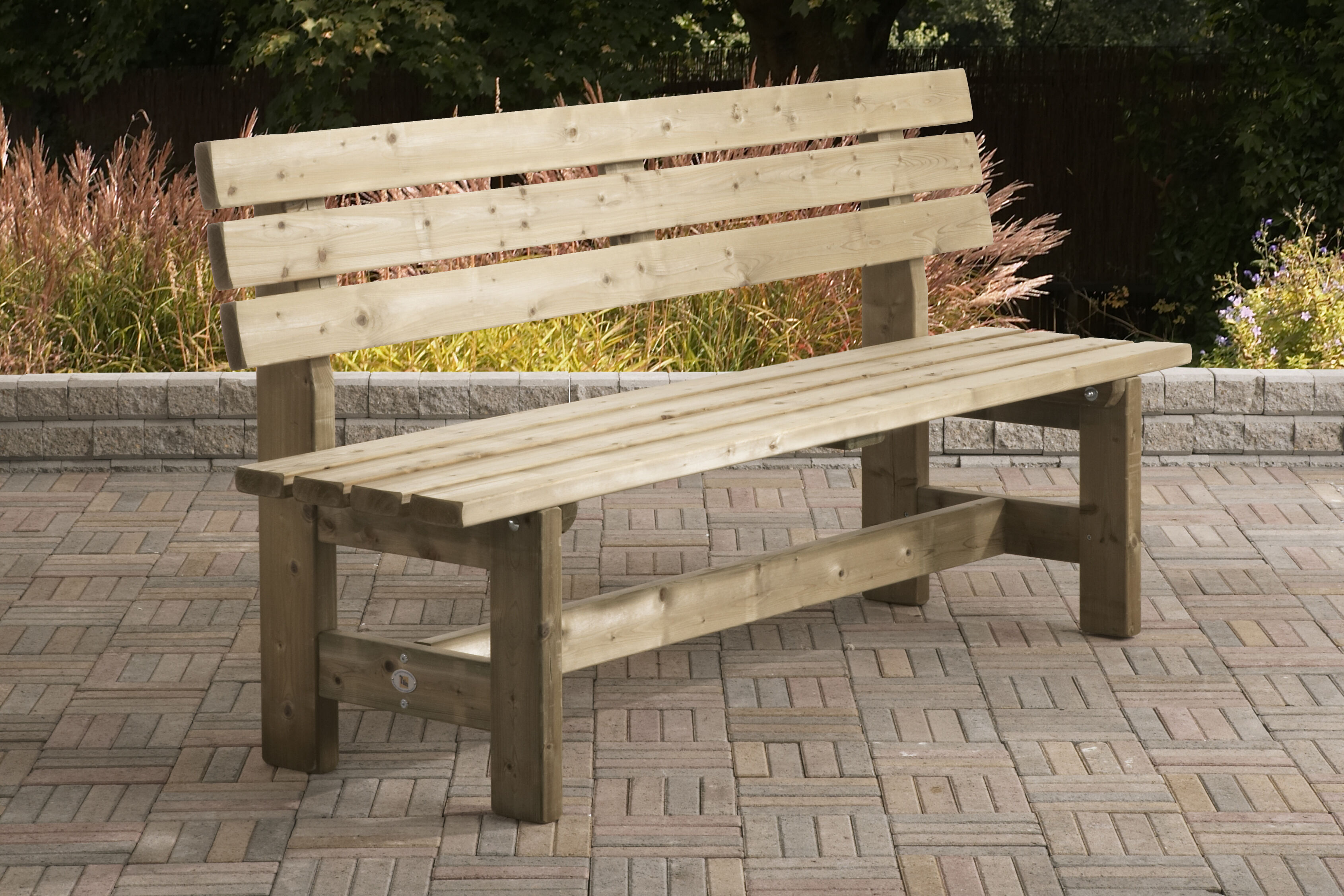 Talen Buitenmeubelen Goes - Tuinbank - Bruin - 89x50x180 cm