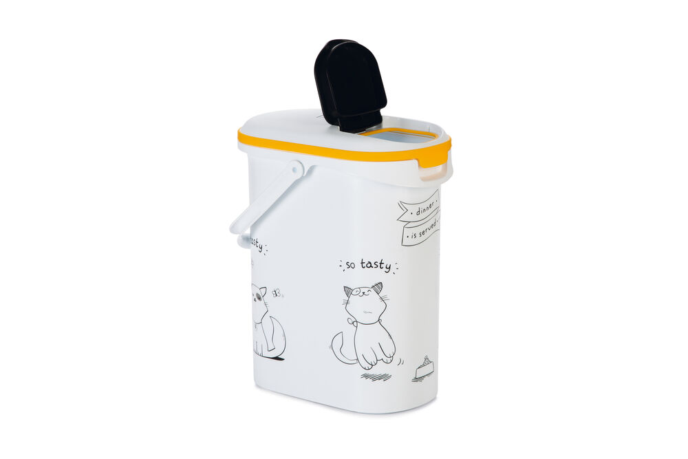 Curver Dis - Kat - Voercontainer - 10.00 l - 1.00 cm - Wit - 19.00 cm - 1.00 cm