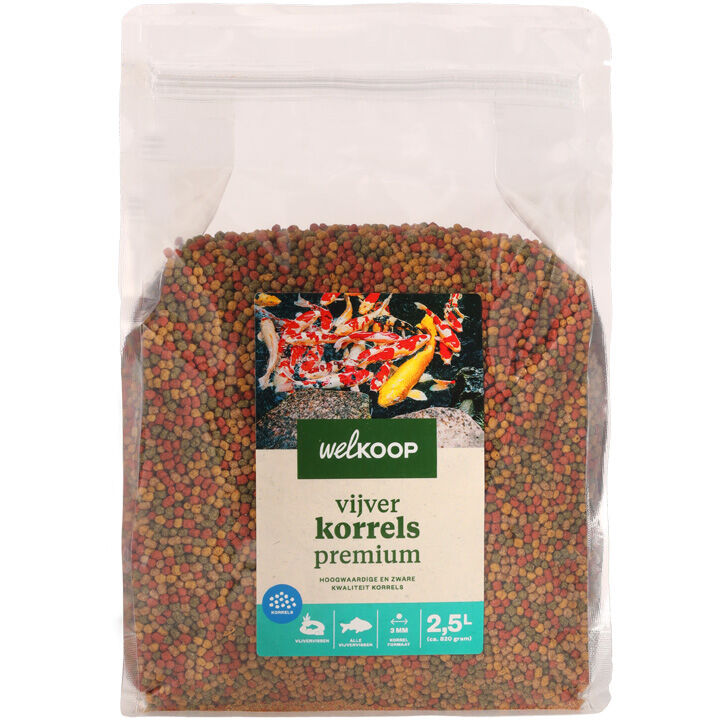 Welkoop Vijverkorrels Premium - Vijvervissenvoer - 2.5 Welkoop Vijverkorrels Premium - Vijvervissenvoer - 2.5
