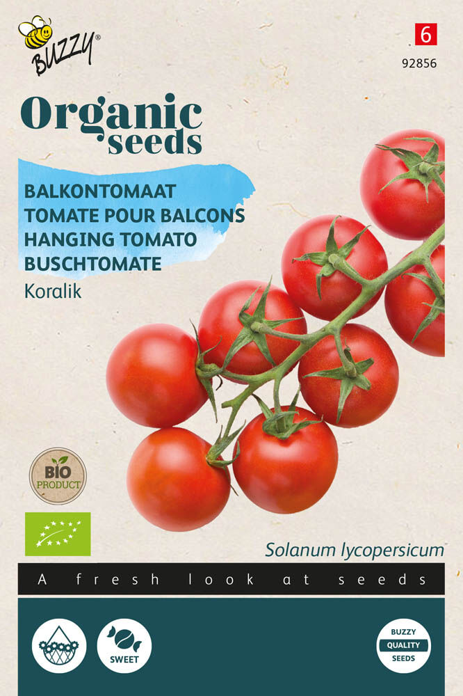 Organic balkontomaat Koralik - Groentezaden Organic balkontomaat Koralik - Groentezaden