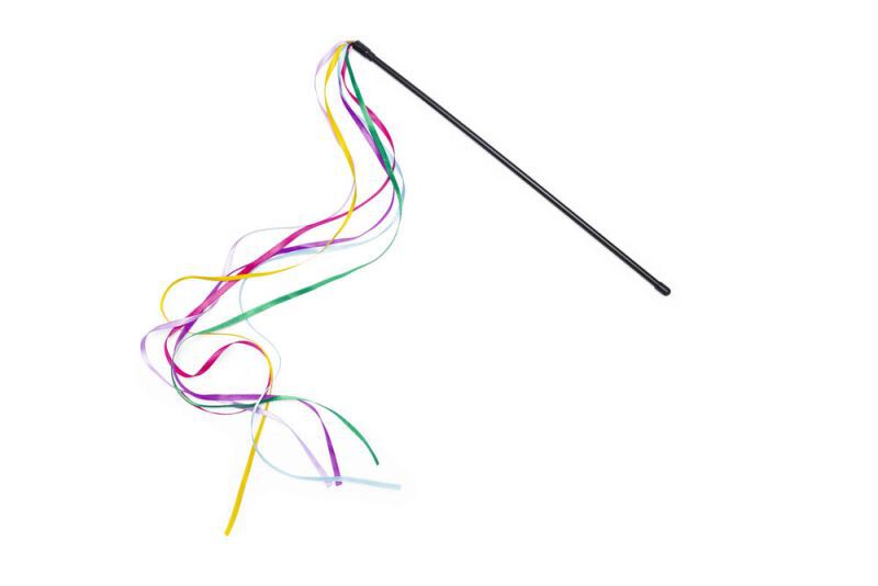 Beeztees Hengel Gekleurd lint - Kattenspeeltje Beeztees Hengel Gekleurd lint - Kattenspeeltje