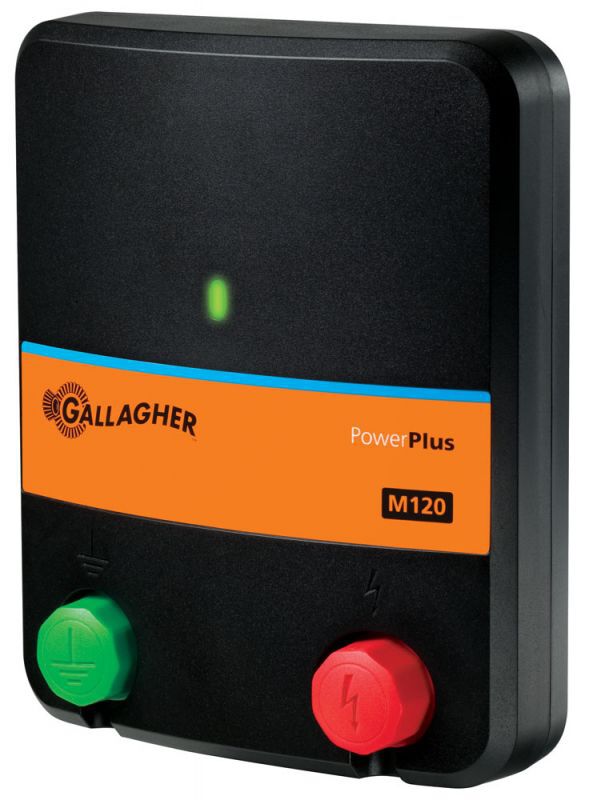 Gallagher Powerplus M120 - Lichtnet schrikdraadapparaat - 22.2 cm - Zwart / oranje - 230V - 1.2 Joule - 17.6 cm Gallagher Powerplus M120 - Lichtnet schrikdraadapparaat - 22.2 cm - Zwart / oranje - 230V - 1.2 Joule - 17.6 cm