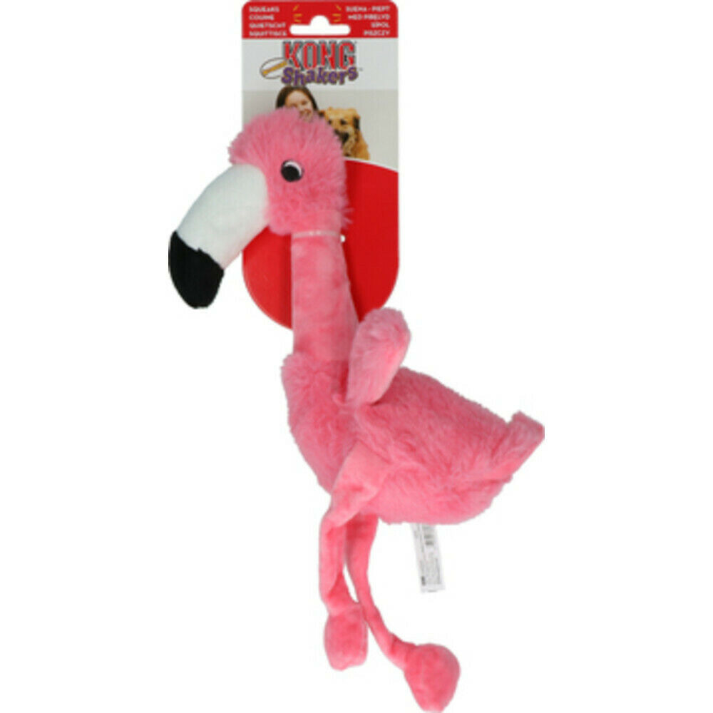 Kong Shakers Honkers Flamingo Knuffel - Hondenspeelgoed Kong Shakers Honkers Flamingo Knuffel - Hondenspeelgoed