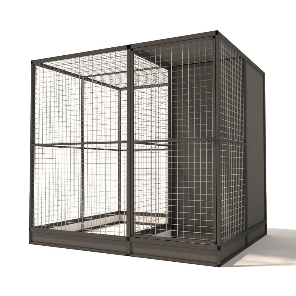 Glorenza Evi - Kattenren - Antraciet - 193x176x328 cm Glorenza Evi - Kattenren - Antraciet - 193x176x328 cm