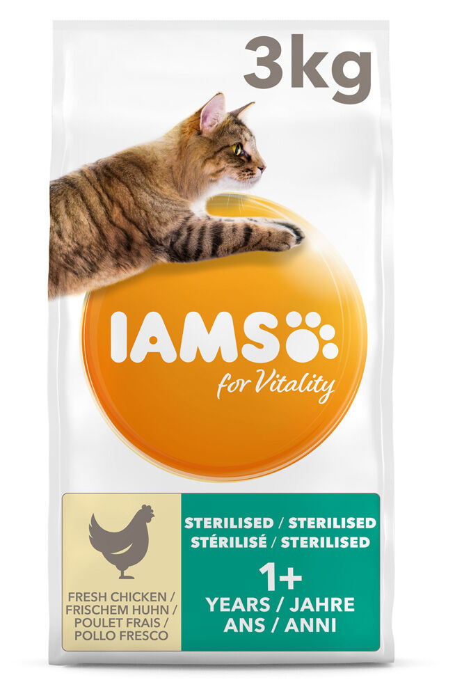 IAMS Light/Sterilised - Kattenvoer - Kip - 3 kg