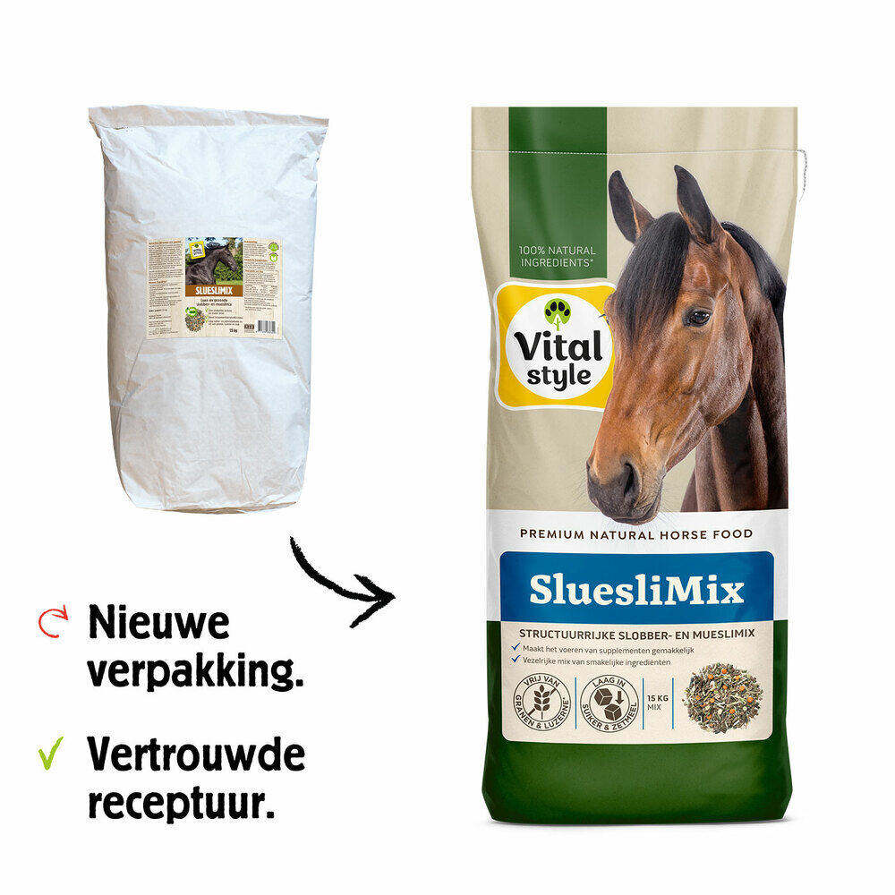VITALstyle SluesliMix Slobber - Basisvoeding - 15 kg - Zak