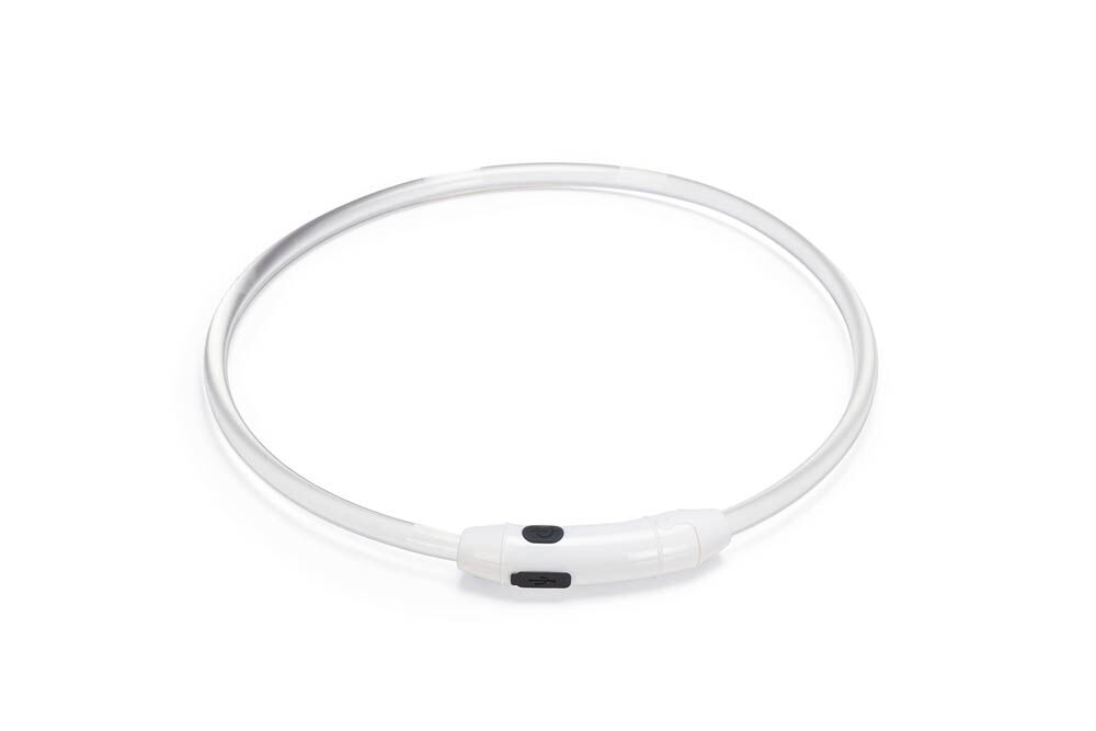 Beeztees Dogini USB - Lichtgevende halsband Hond - 65 cm - 30.50 cm - multi - 10 mm - 21.00 cm - 65.00 cm