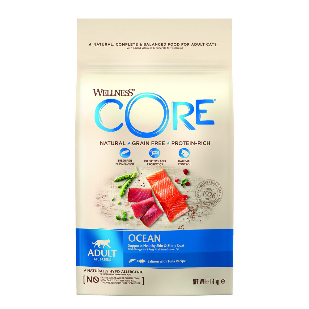 Wellness Core Adult Ocean - Kattenvoer - Zalm - Tonijn - 4 kg