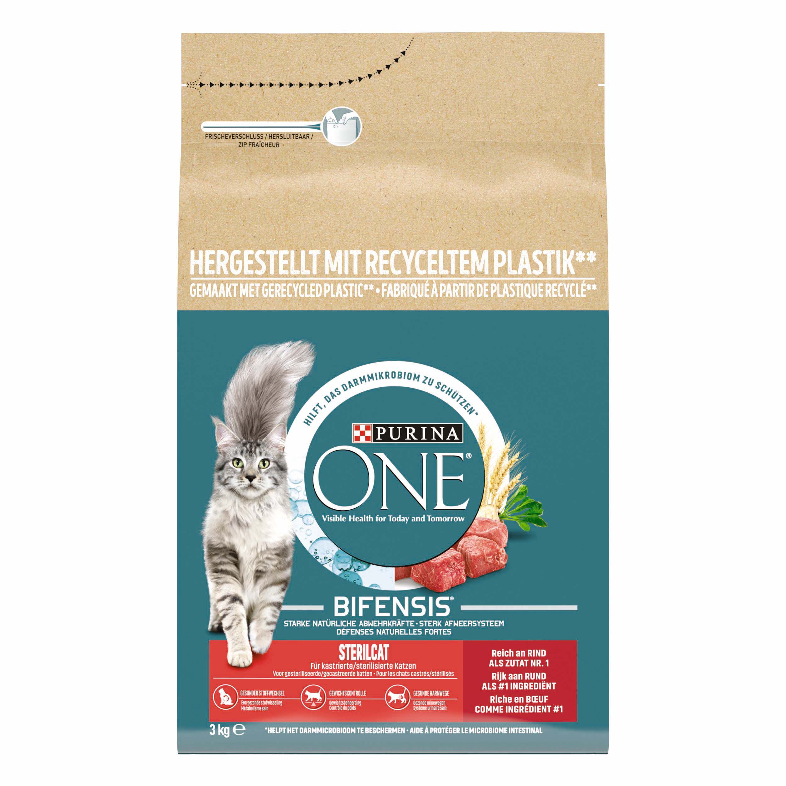 Purina One Sterilcat - Kattenvoer - 3 - rund