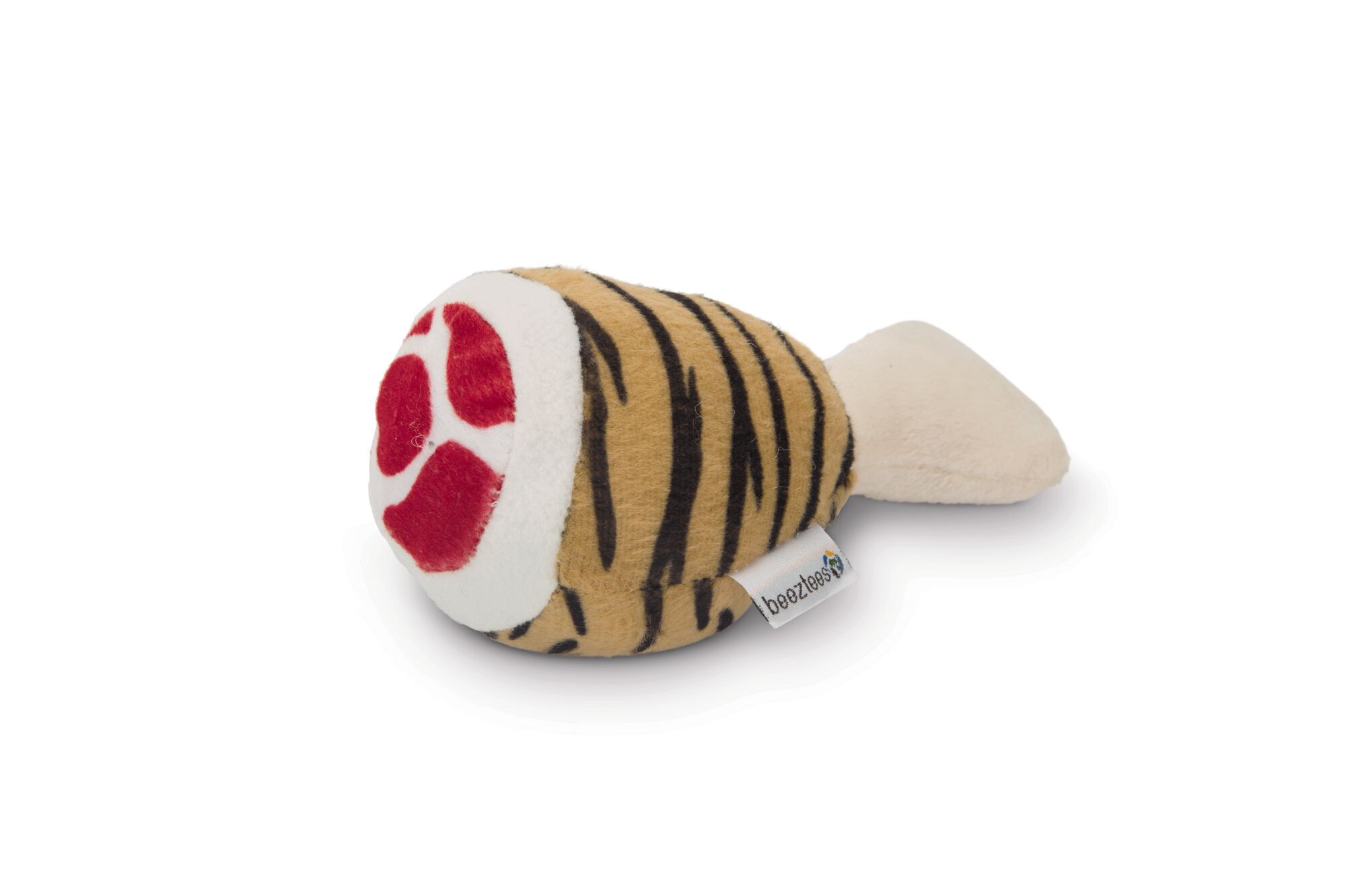 Beeztees Drumstick Tijger - Knuffel - Hondenspeelgoed - bruin - 6x8x7.5 cm - S Beeztees Drumstick Tijger - Knuffel - Hondenspeelgoed - bruin - 6x8x7.5 cm - S
