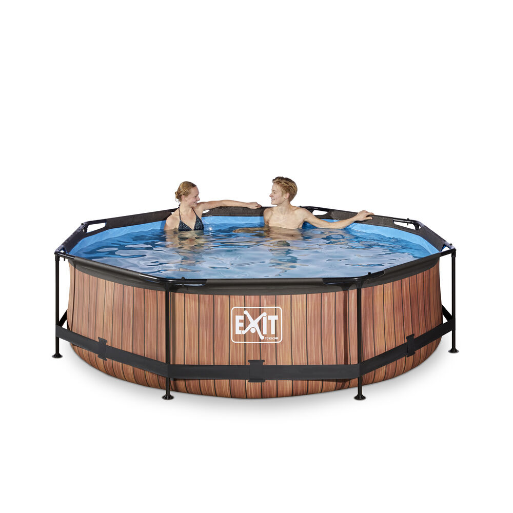 Exit Timber Rond - Zwembaden - Timber - 26x300300x76 cm - 300 cm